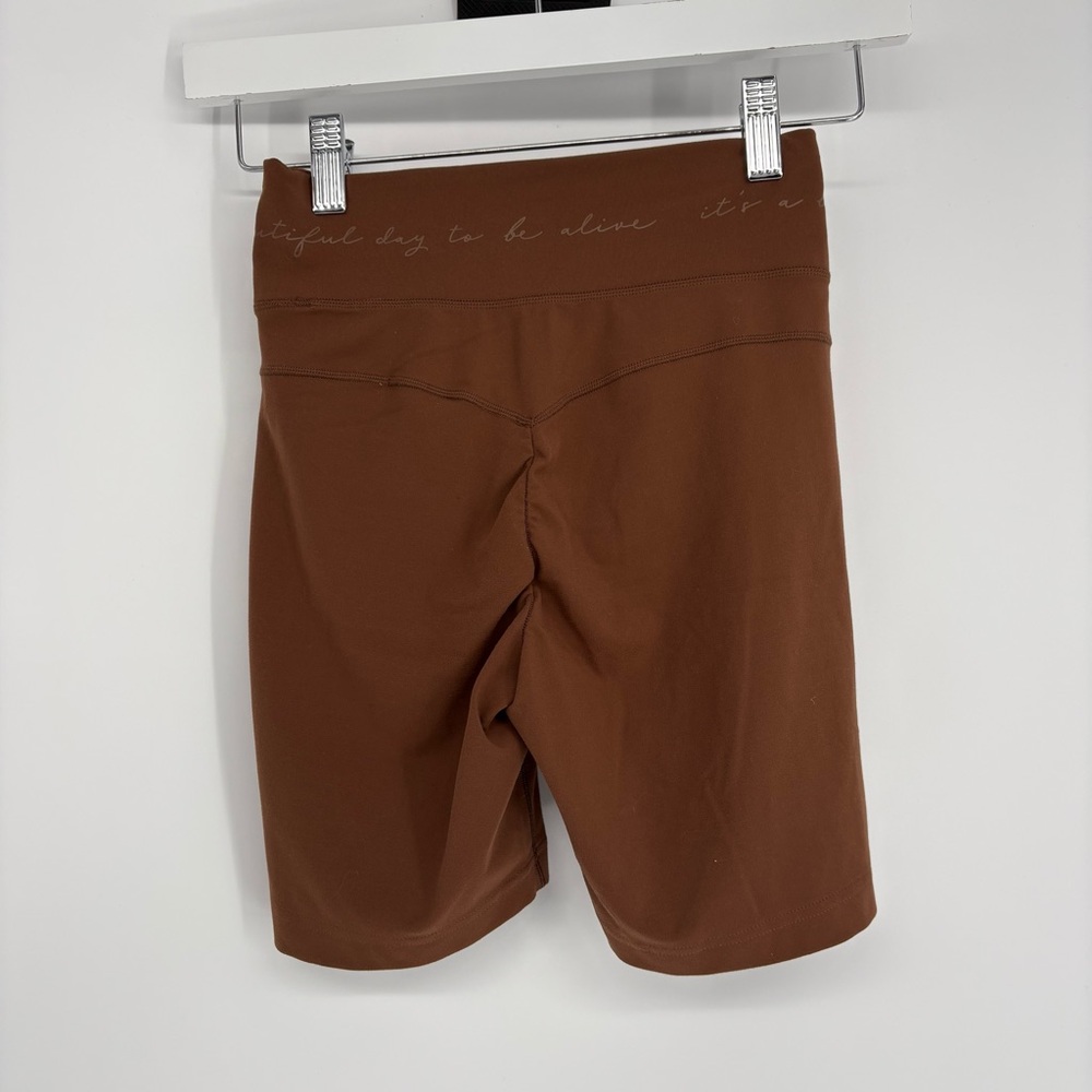 Gymshark Brown Biker Shorts Whitney Simmons Athletic Shorts